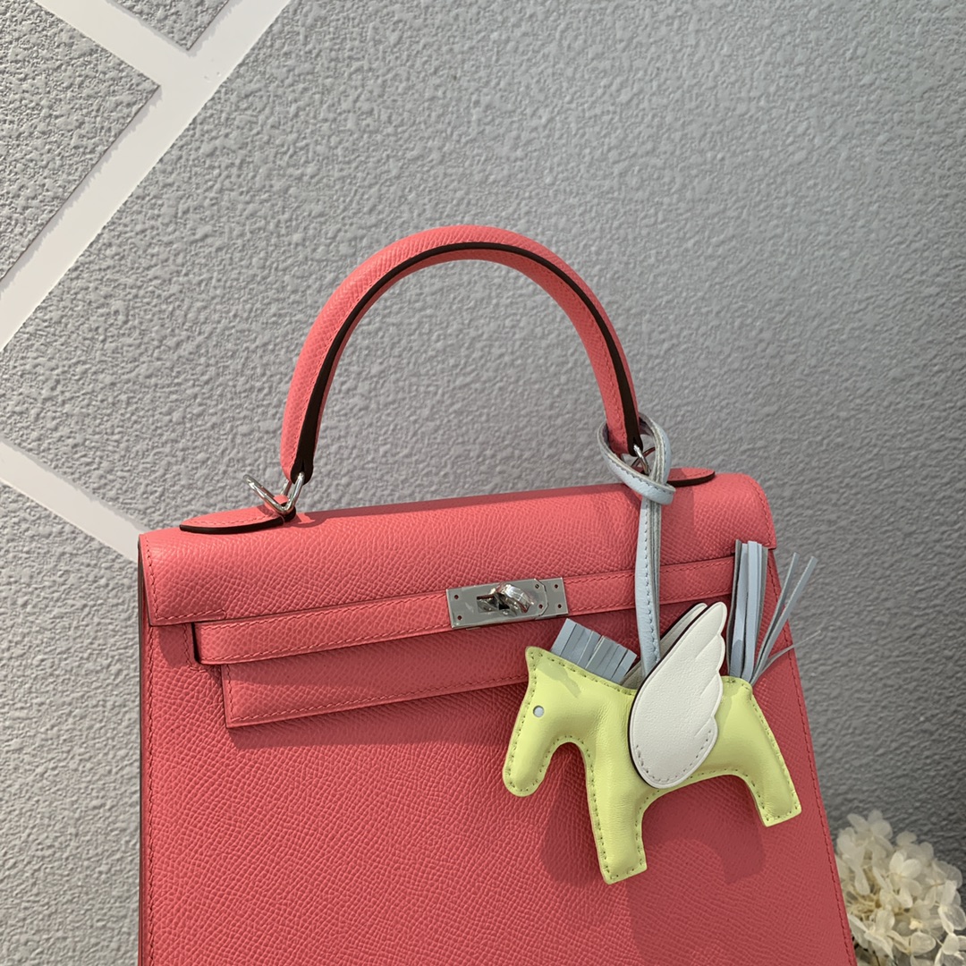 에르메스 켈리백25 립스틱 은장 앱송